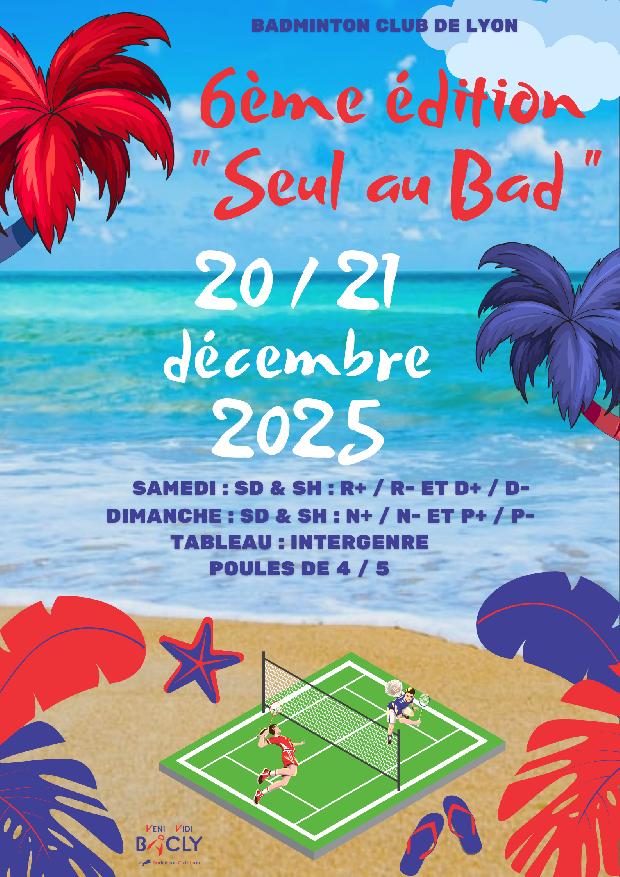 6ème édition de Simples EcoBad « Seul au Bad » de Lyon